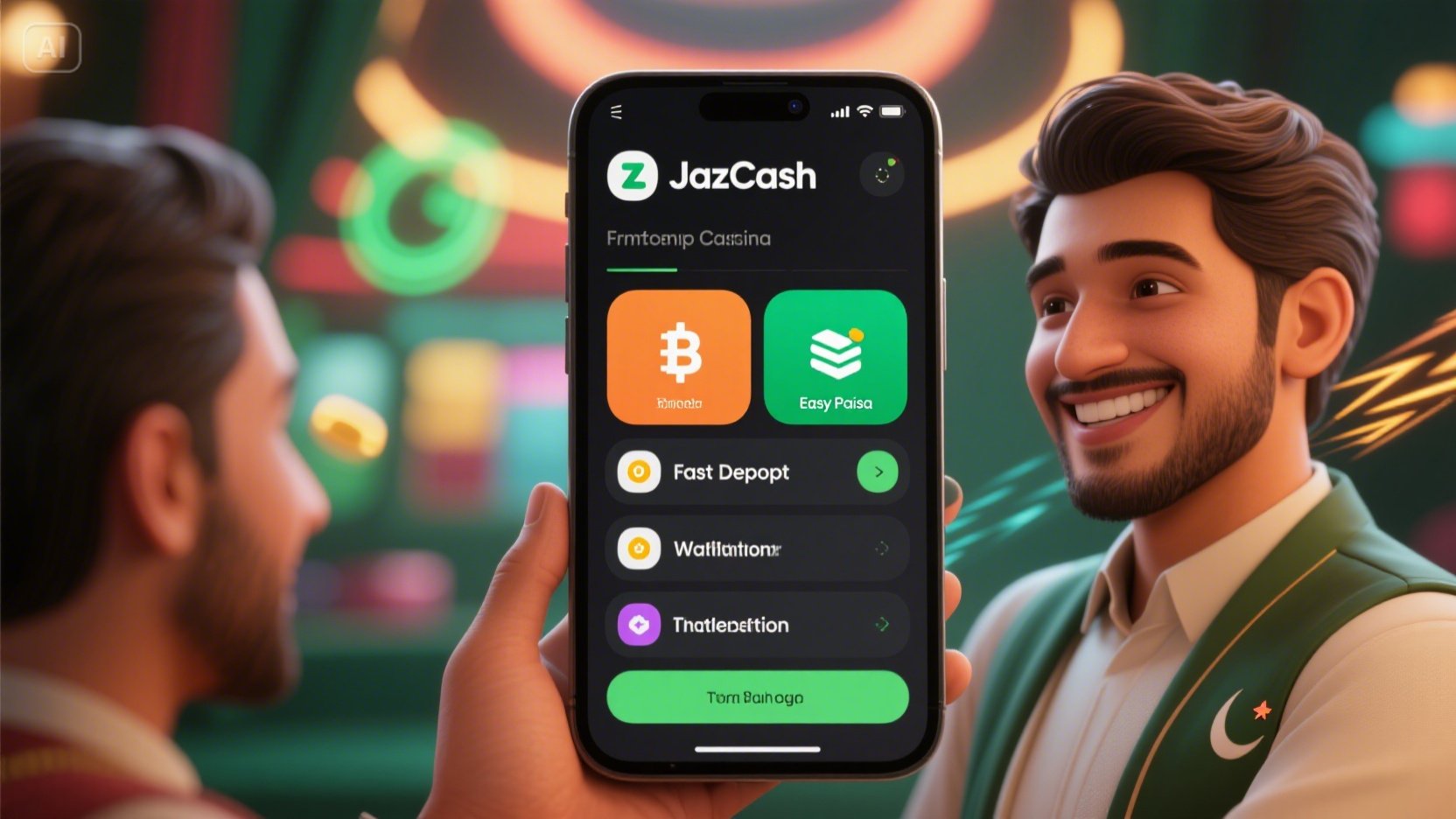 Casino Jacktop desktop and mobile interfaces